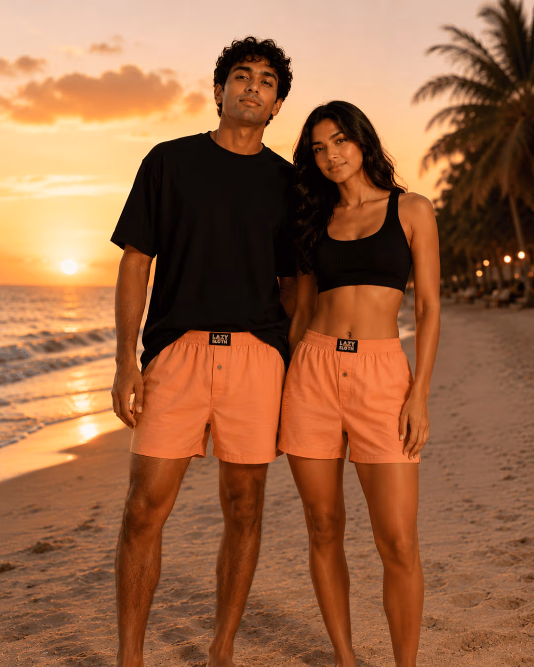 Classic Comfort  Plain Shorts — Peach Pause thumbnail 3