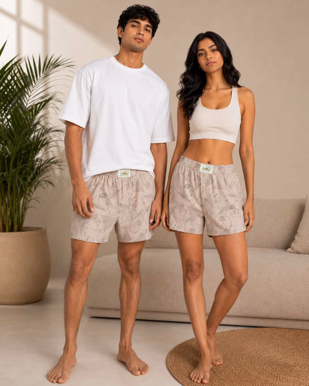 LAZY SLOTH Unisex Printed Cotton Boxer Shorts — Daydreamer thumbnail 4