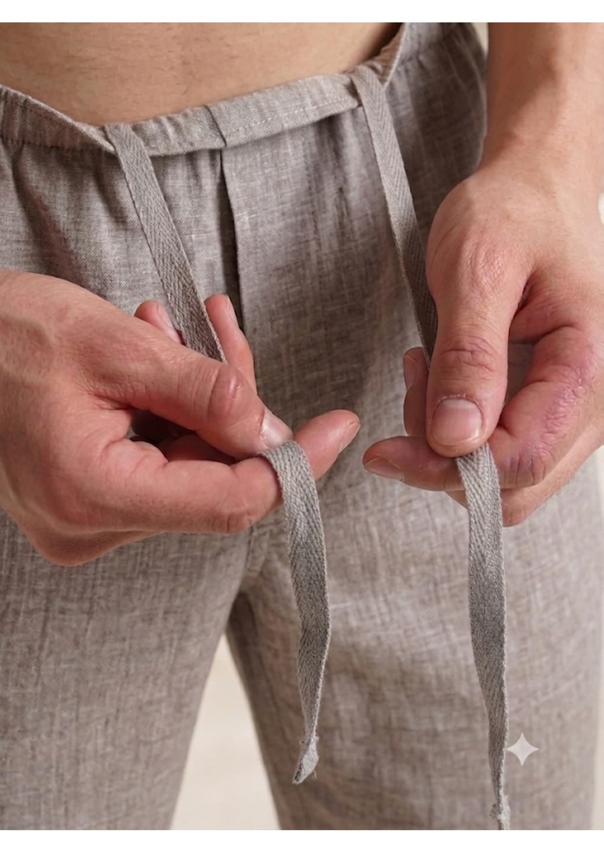 Linen Pyjamas — Light Grey thumbnail 3