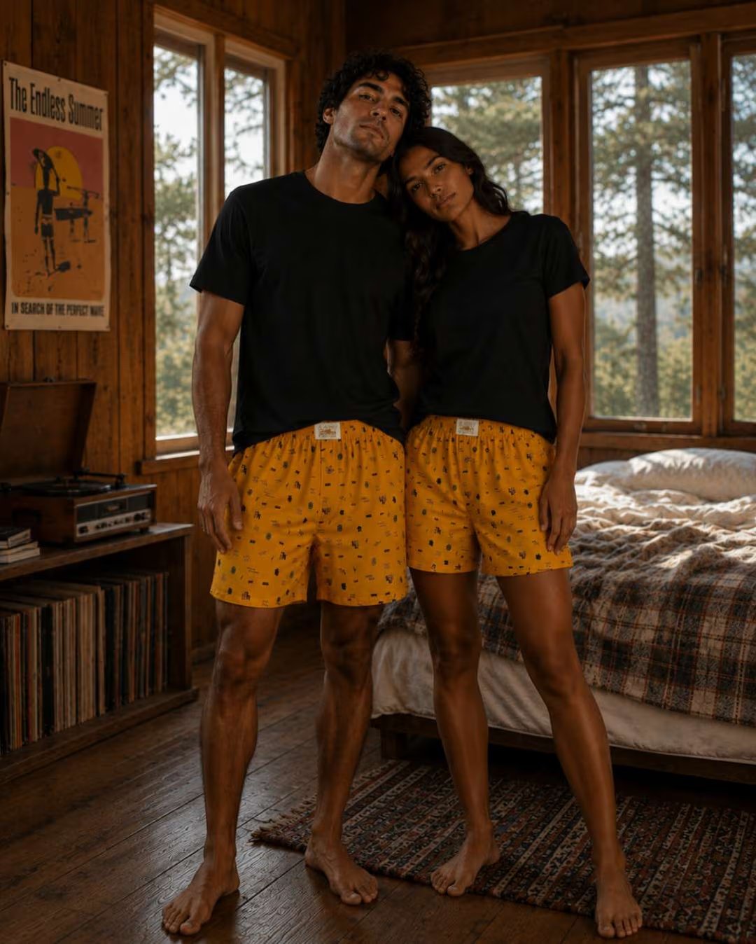 LAZY SLOTH Unisex Printed Cotton Boxer Shorts — Sidewalk Surf thumbnail 4