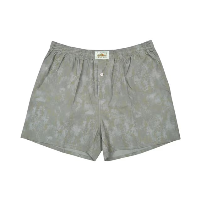 LAZY SLOTH Unisex Printed Cotton Boxer Shorts — Mint Snooze — image 1
