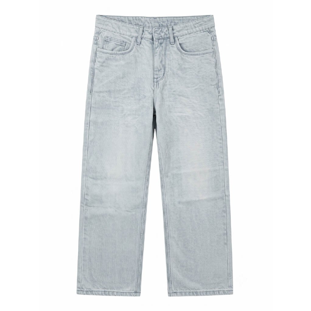 Relaxed Straight Non-Lycra — Light Blue thumbnail 2