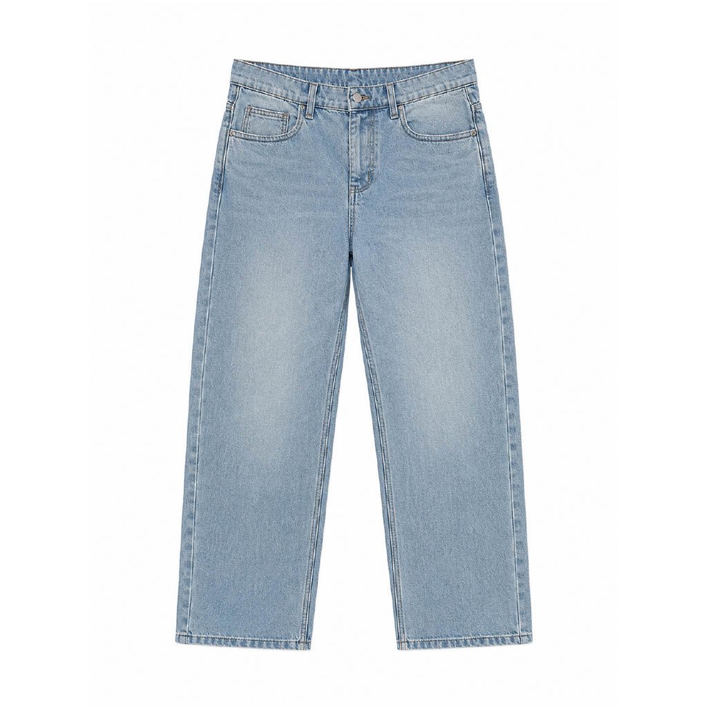 Relaxed Straight Non-Lycra — Light Blue thumbnail 5