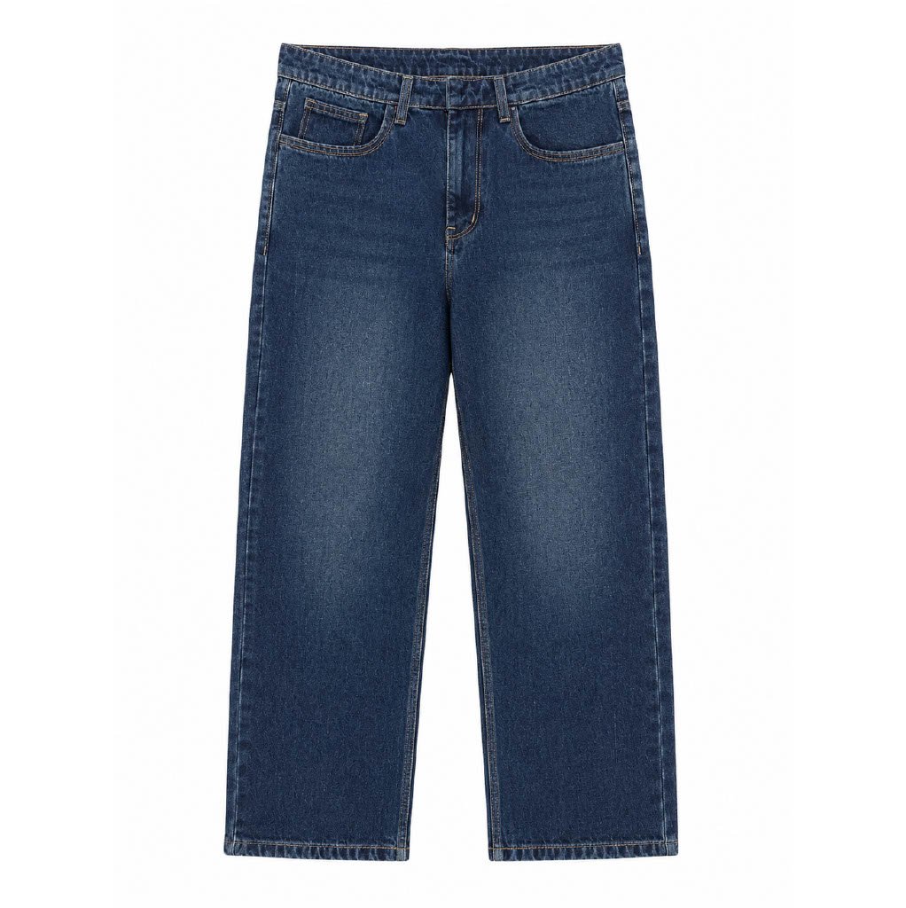 Relaxed Straight Non-Lycra — Dark Blue thumbnail 4