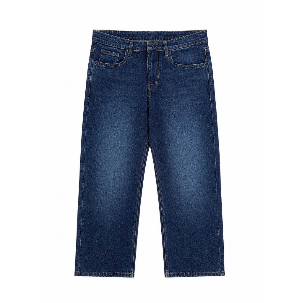 Relaxed Straight Non-Lycra — Dark Blue thumbnail 5