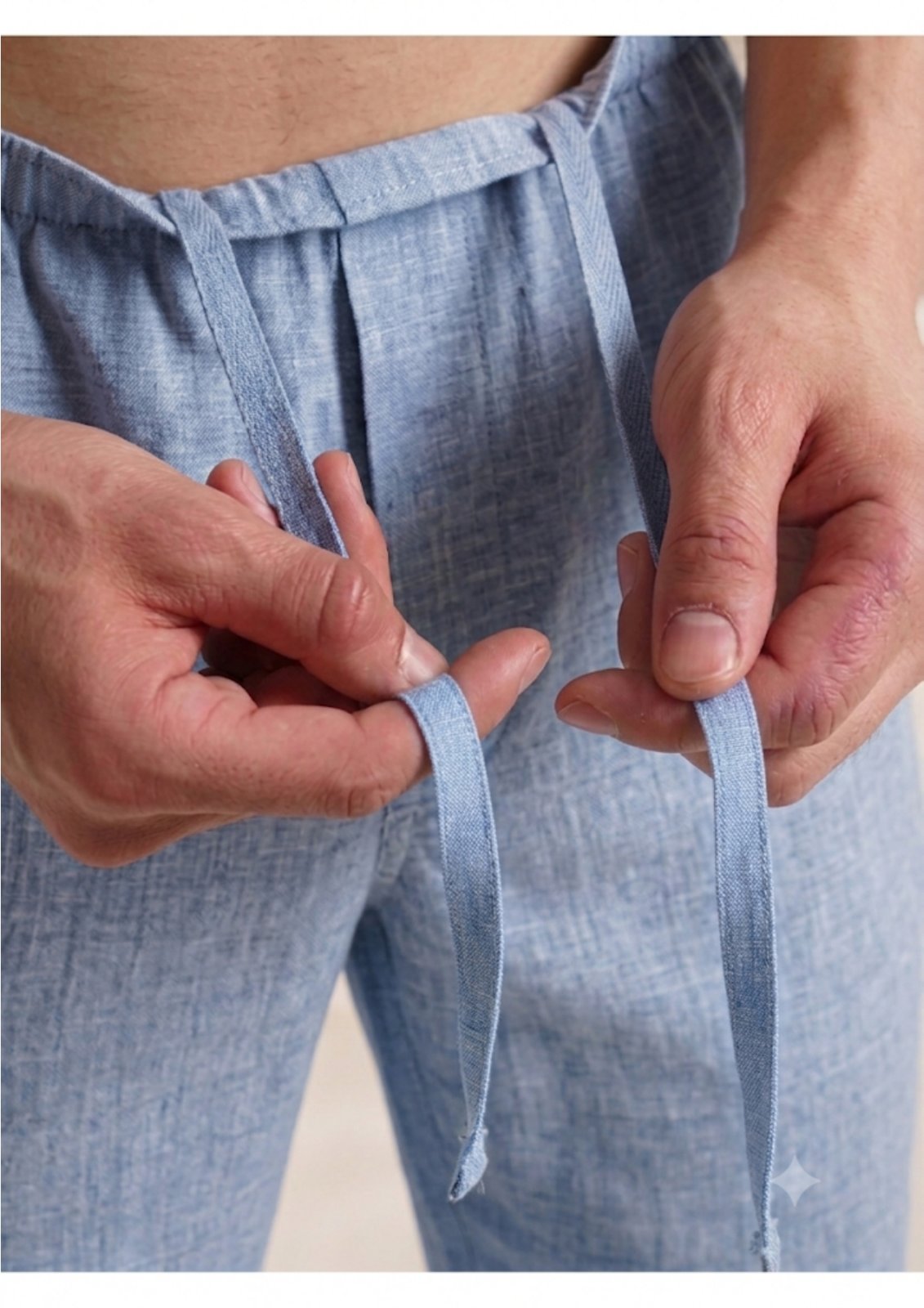 Linen Pyjamas — Light Blue thumbnail 3