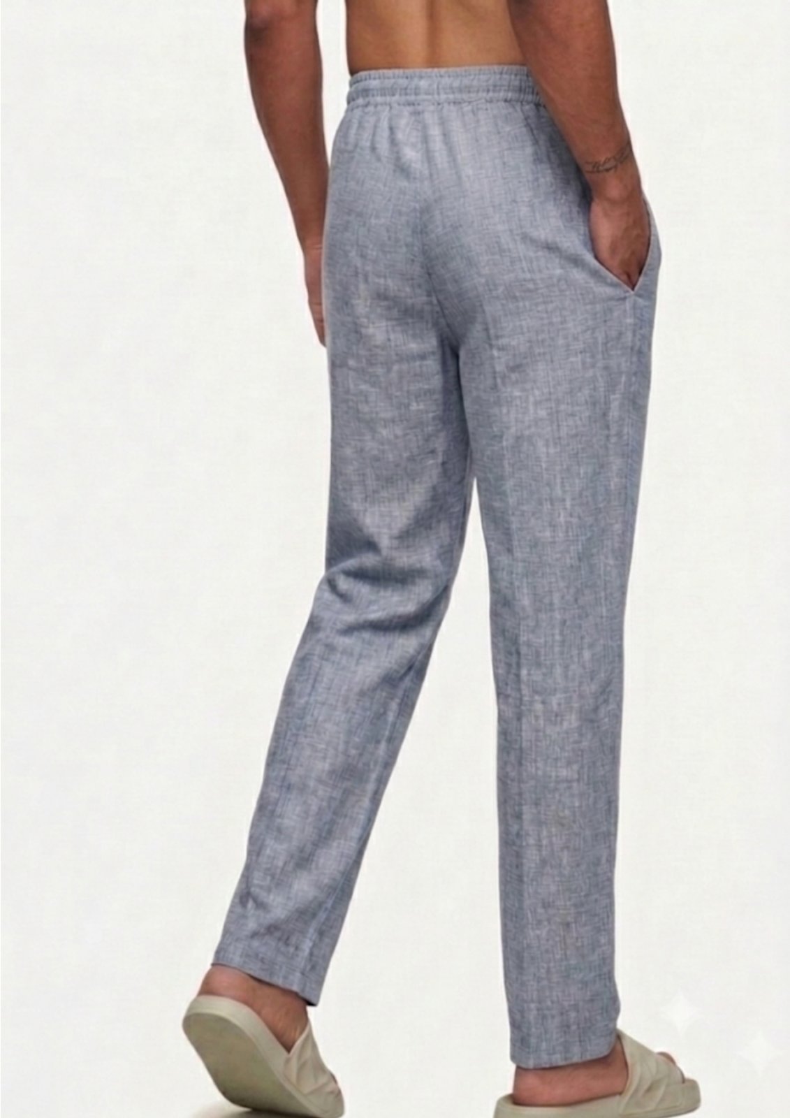 Linen Pyjamas — Slate Blue thumbnail 2